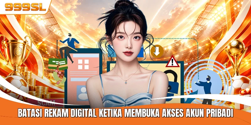 Batasi rekam digital ketika membuka akses akun pribadi