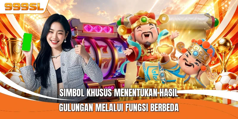Simbol khusus menentukan hasil gulungan melalui fungsi berbeda
